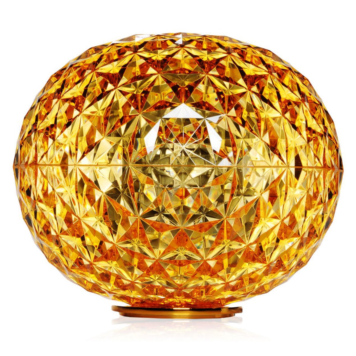 Kartell Planet Low Table Lamp-Yellow
