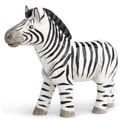 Hand-Carved Zebra Image