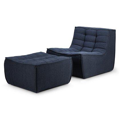 N701 1 Seater Sofa with Footstool Image
