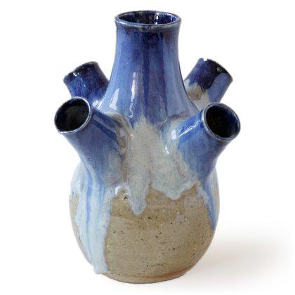 Mixed Glaze Ceramic Bud Vase Image