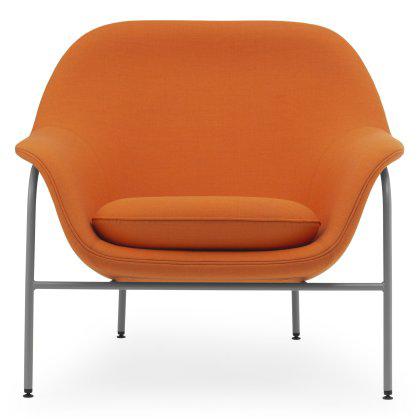Drape Low Lounge Chair - Steel Image