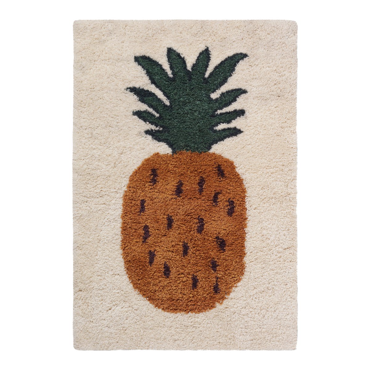 Pineaaple Insoired Rug Fruiticana Tufted Pineapple Rug | Ferm Living | Rypen
