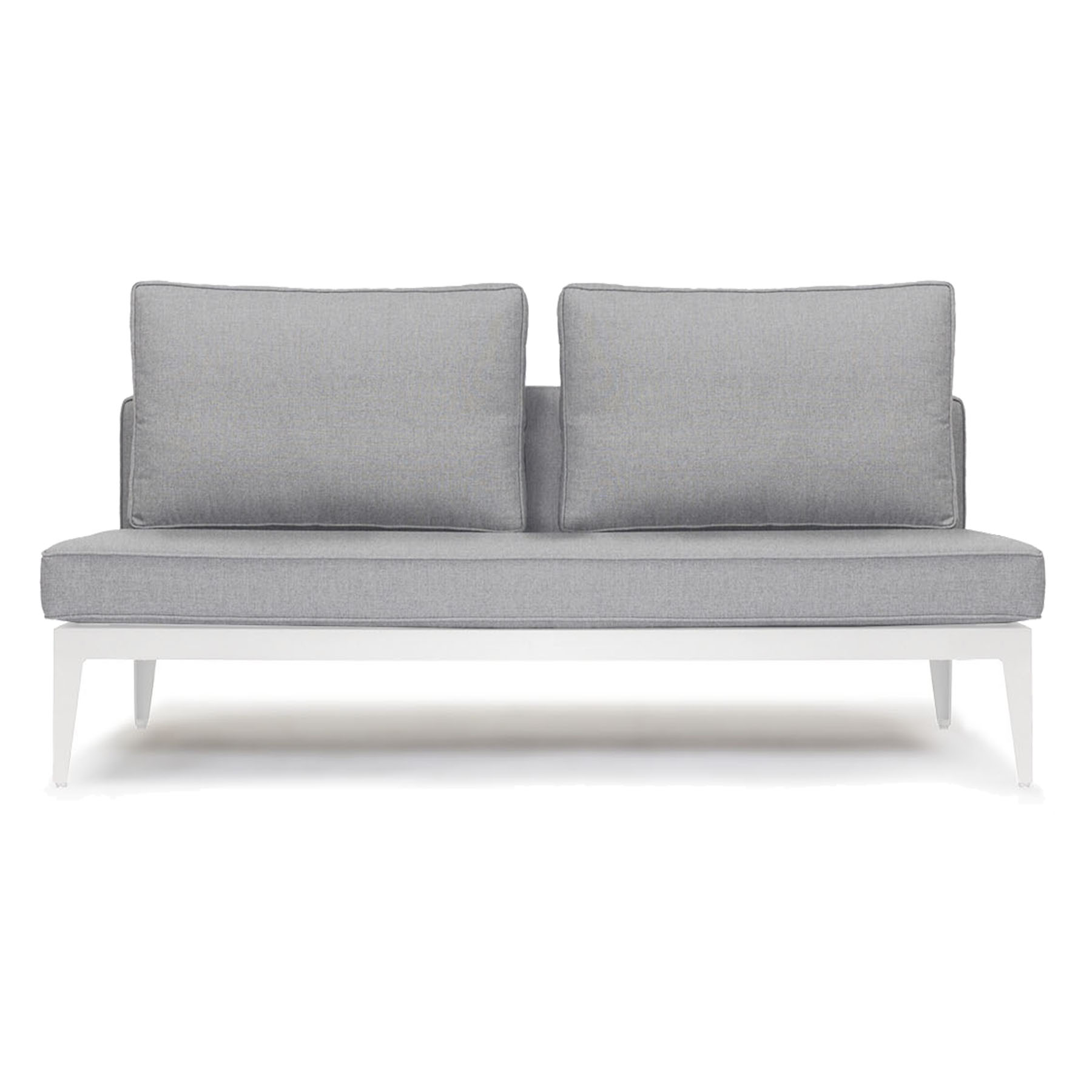 armless 2 seater sofa