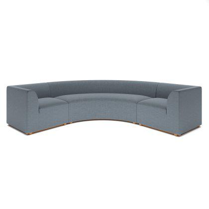 Blockhouse Modular Sectional - 5 Seat Curve Corner Sofa Image