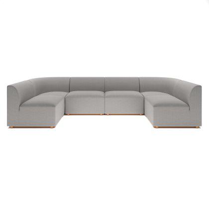 Blockhouse Modular Sectional - 6 Seat U-Shaped Sofa Image