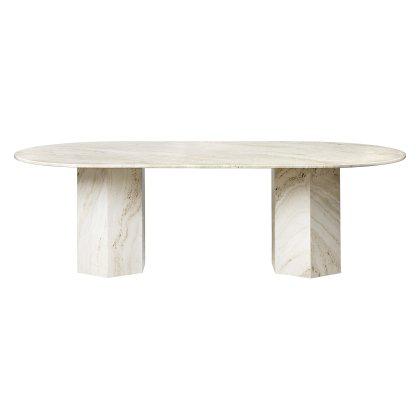 Epic Dining Table - Elliptical, Travertine Image