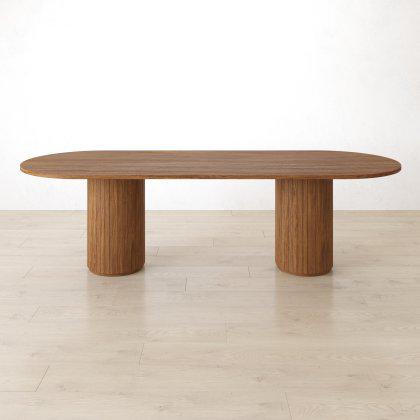 Statue II Oval Table : Solid Wood Image