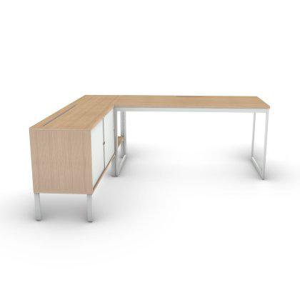 Foundation WFH Desk and Credenza with Extension Set Image