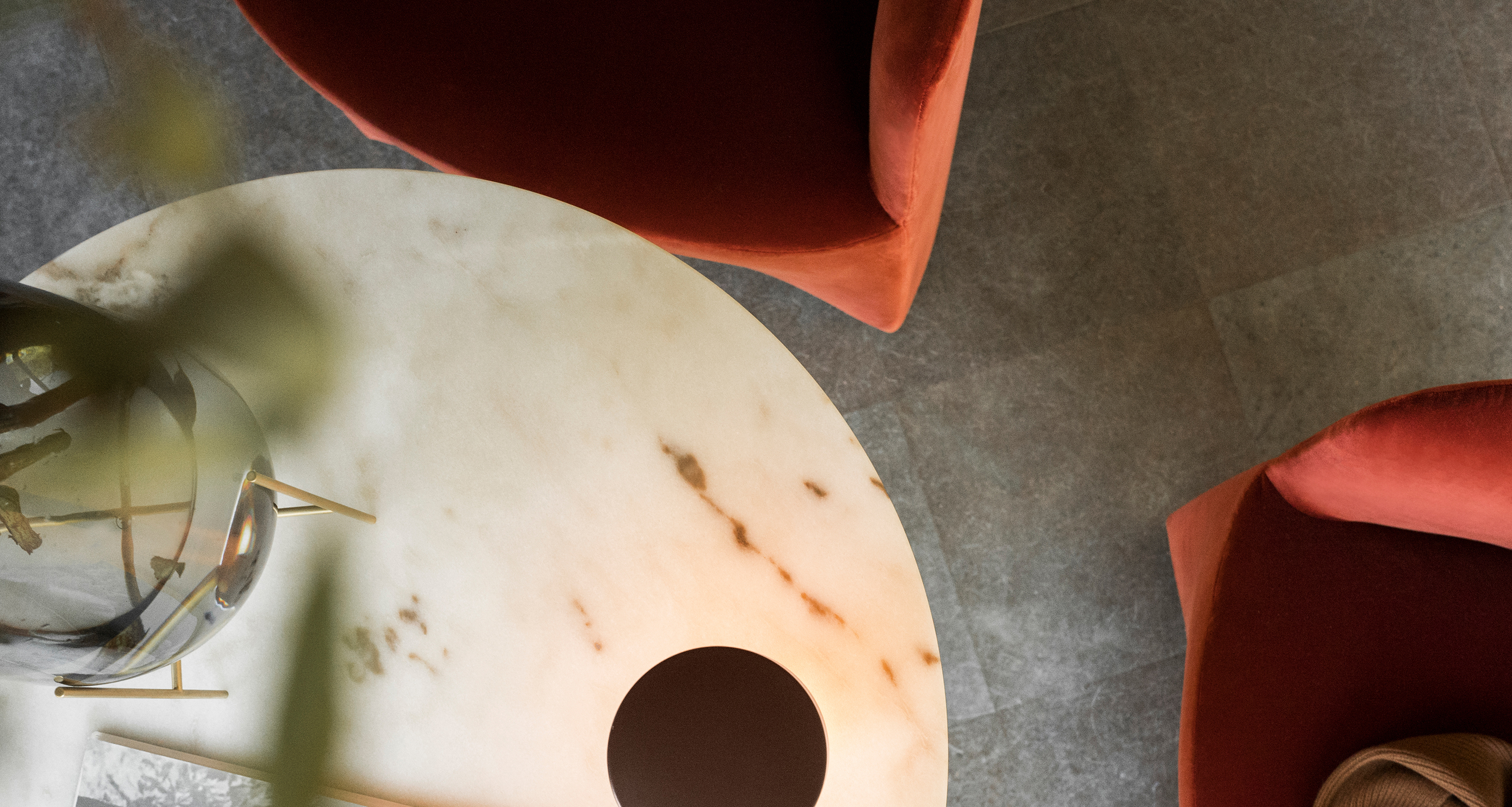 Harbour Column Table, Dining Height with Round Table Top | Audo ...