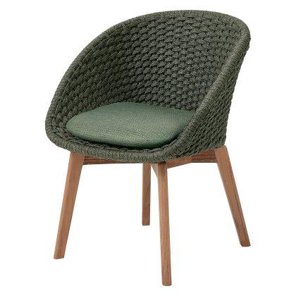 Peacock Teak Leg Chair - Set of 2 Image