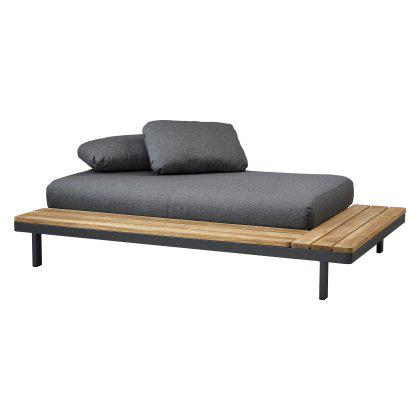 Space 2-Seater Sofa w. Back + Side Plate Image
