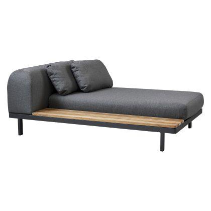 Space 2-Seater Sofa w. Side Cushion + Back Plate Image