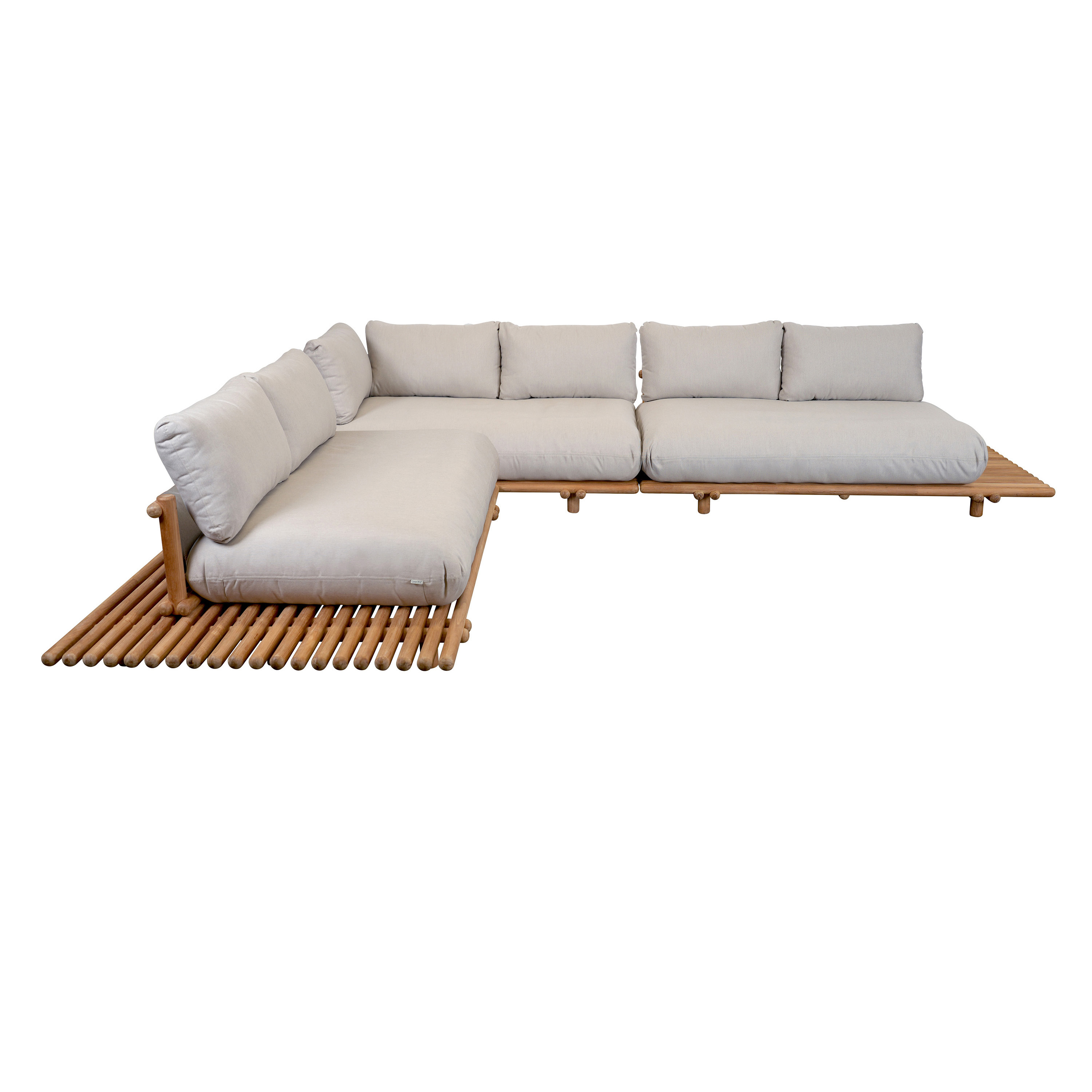 Sticks Platform Corner Sofa Large - Configuration 2 | Cane-line | Rypen