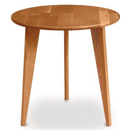 Essentials Solid Wood Round End Table Image