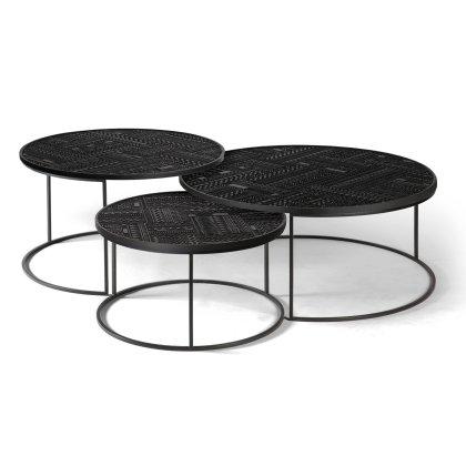 Tabwa Round Nesting Coffee Table Set of 3 Image