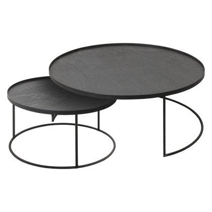 Round Large and Extra Large Tray Coffee Table Set Image