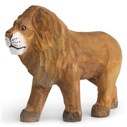 Hand-Carved Lion Image