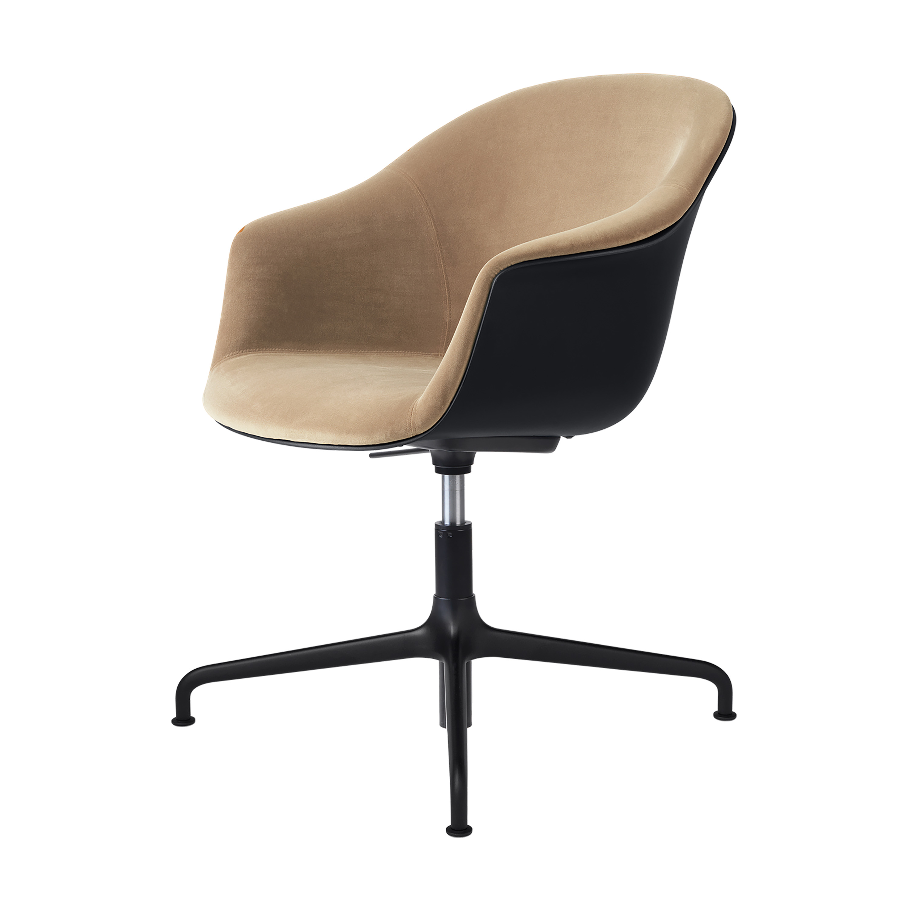 Bat Meeting Chair - Front Upholstered, Height Adjustable 4-Star Base ...