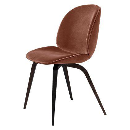 Beetle Dining Chair - Fully Upholstered, Wood Base Image