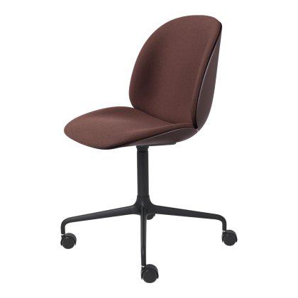 Beetle Meeting Chair - Front Upholstered Four Star Base with Castors Image