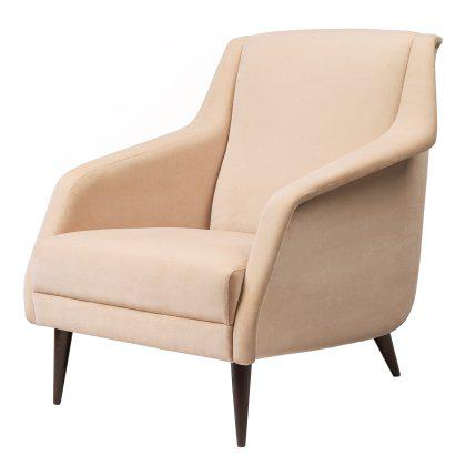 CDC.1 Lounge - Chair Fully Upholstered, Wood Base Image