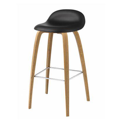 Gubi 3D Counter Stool - Wood Base Fully Upholstered Image