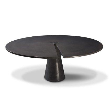 Split Locking Round Concrete Dining Table Image