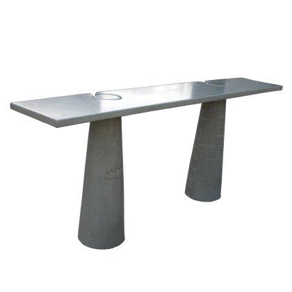 Tall Locking Concrete Console Table Image