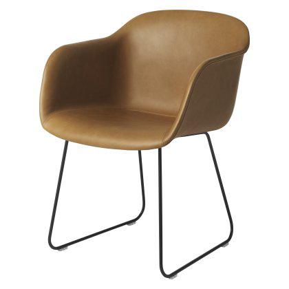Fiber Armchair Sled Base - Full Upholstery Image