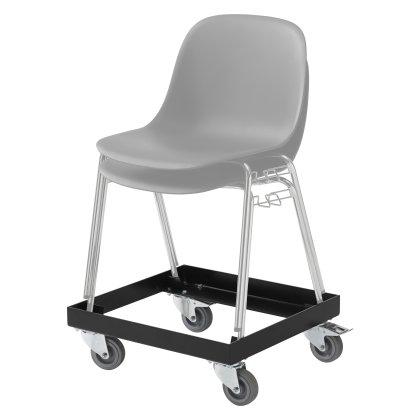 Fiber Side Chair A-Base Transport Trolley Image