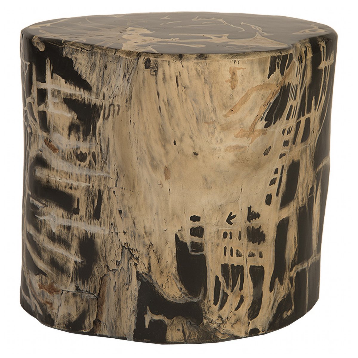 Cast Petrified Wood Patterned Stool | Phillips Collection | Rypen