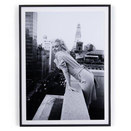 Marilyn On The Roof Framed Print Image