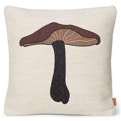 Forest Embroidered Lactarius Cushion Image